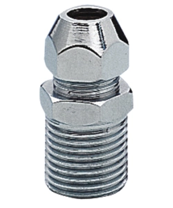 NIPPLE RAME CROMATO COMPL. PER CANNUCCIA 1/2X12
